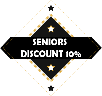 Seniors Discount 10%